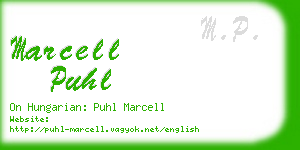 marcell puhl business card